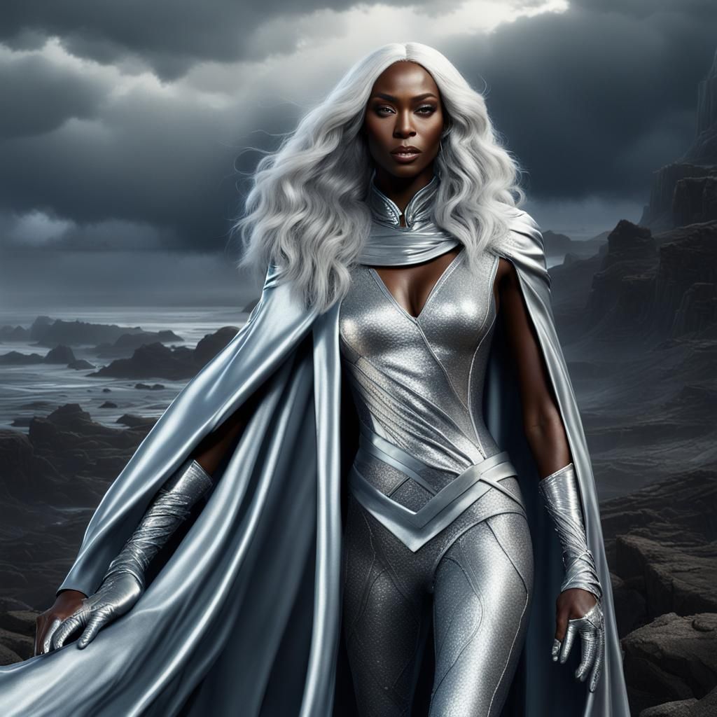 Naomi Campbell as Storm: Detailed Matte Painting