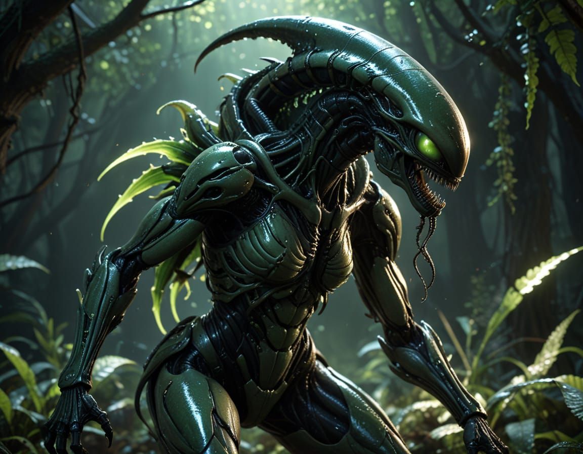 Cyberpunk Xenomorph Warrior: Kim Possible