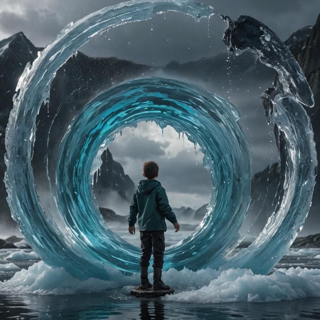 Alaskan Boy Creates Magical Portal with Ice Magic