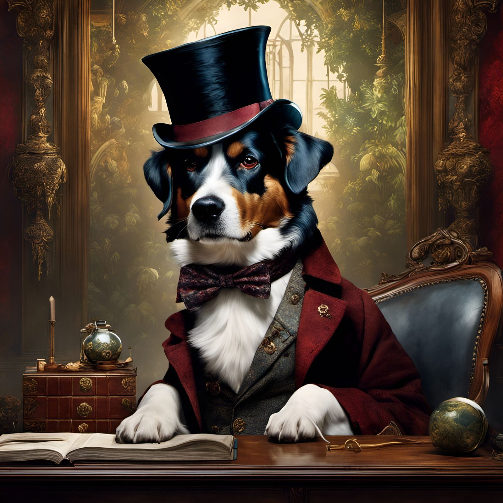 Sherlock Holmes as a Dog Portrait