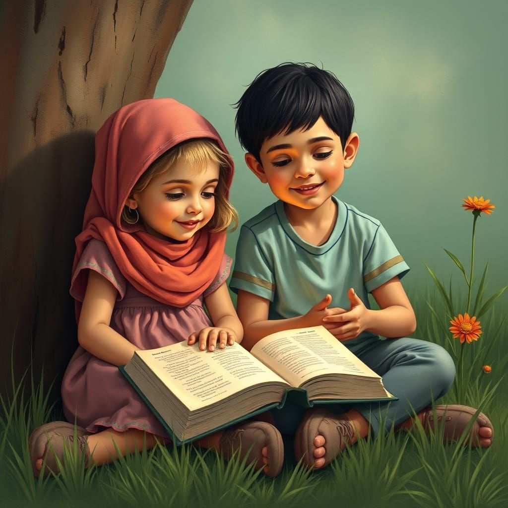 Children Gather Around a Campfire to Learn of Dreams and Tru...