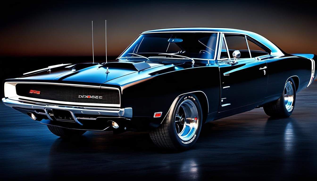 Hyperdetailed Dodge Charger in Candy Art Style