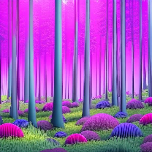 Enchanted Elven Hut in a Candy Art Style