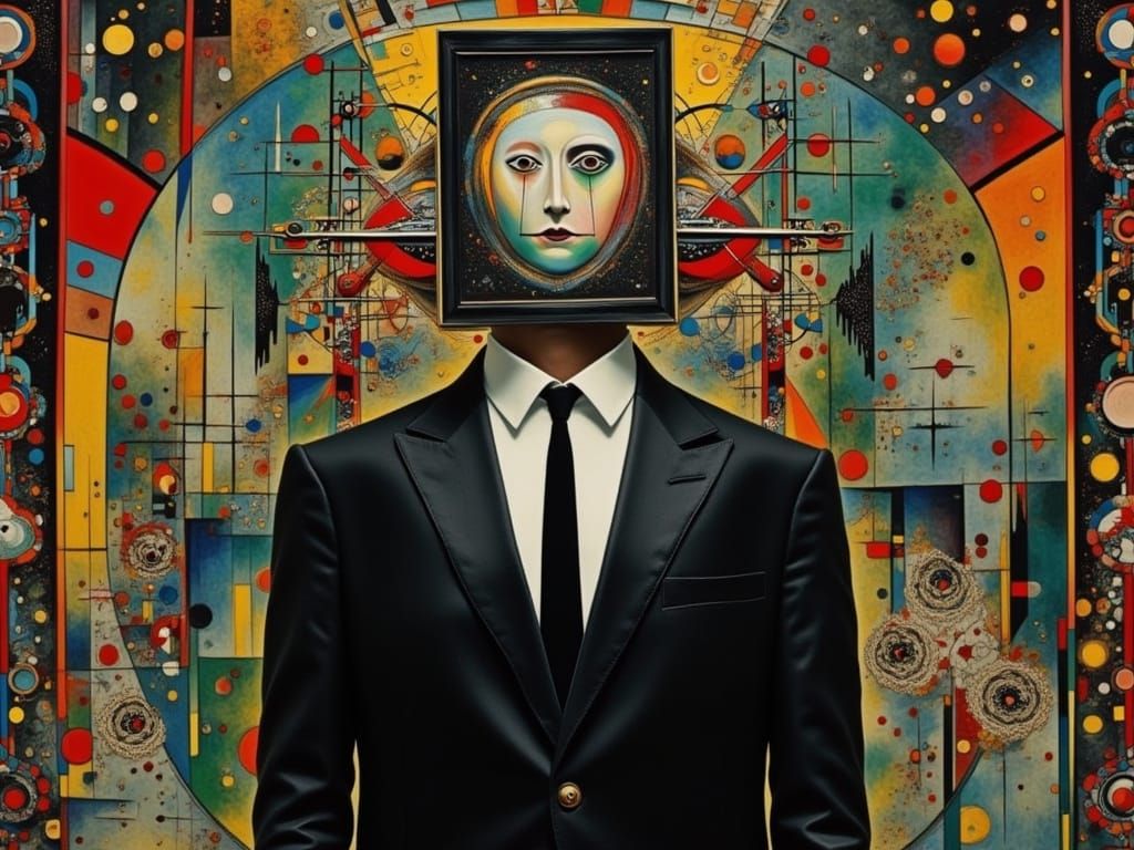 Man with Square Head Showcasing Abilities in Fantasy Art