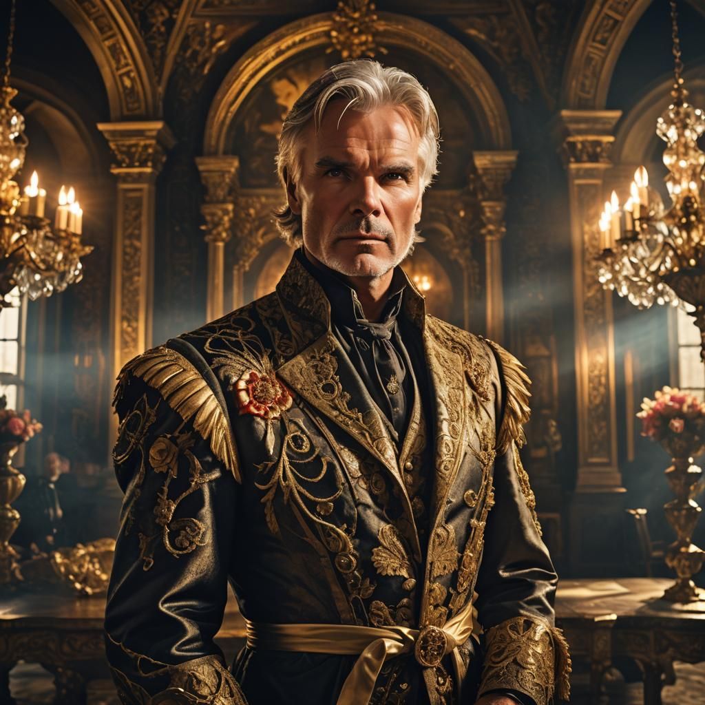 Arachnid Socialite Portrait in Art Nouveau Style