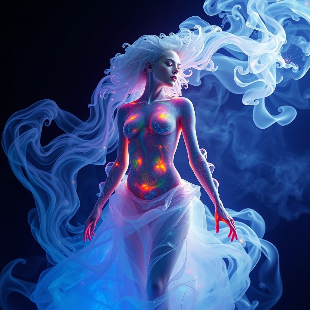 Ethereal Metamorphosis in Cosmic Swirls