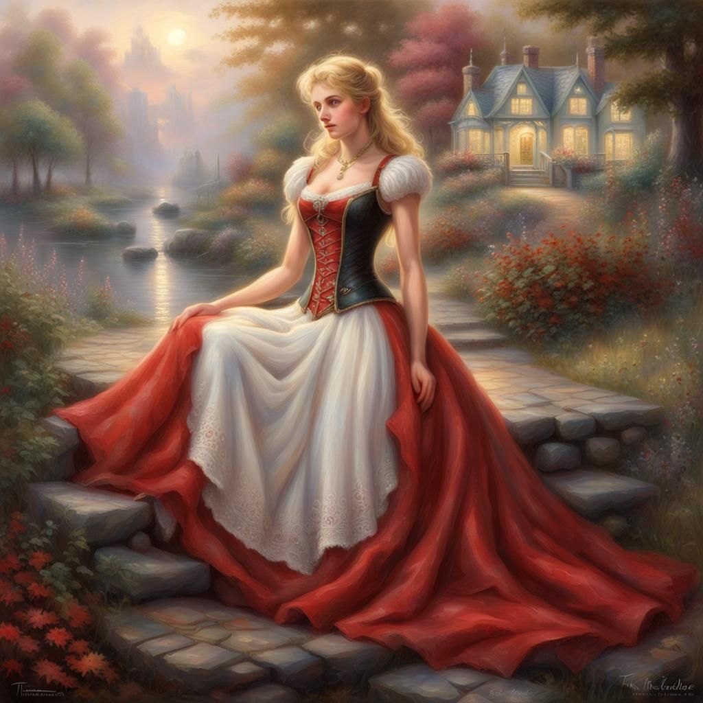 Ethereal Fantasy Princess in Hyperdetailed Style