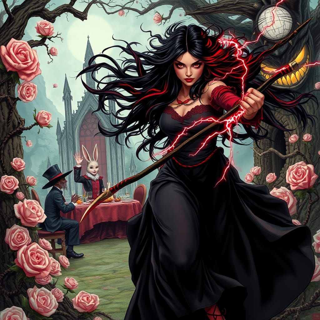 Witch of Red Lightning in Wonderland Battle