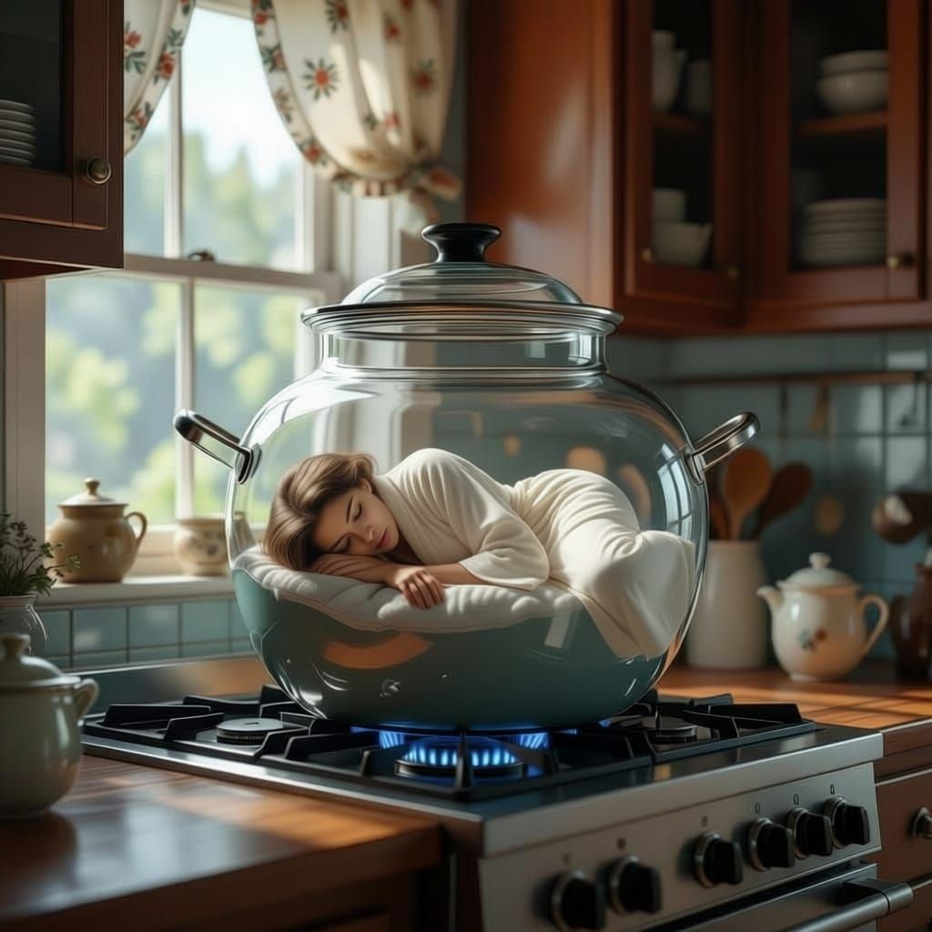 Woman in Elegant Robes