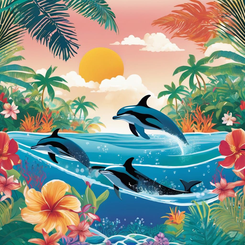 Just some tropical dolphins
