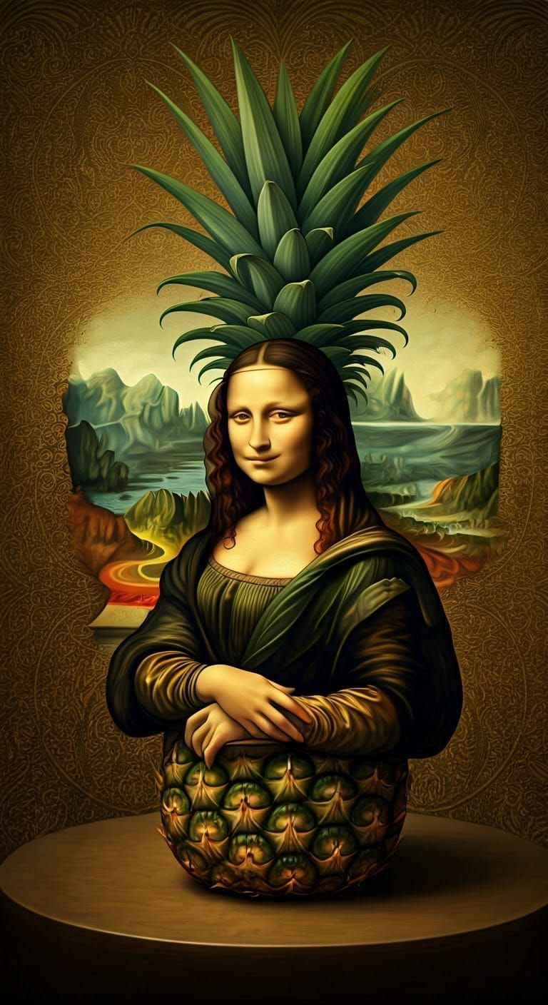Mona Lisa in Tropical Renaissance Style