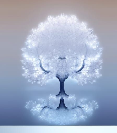 Radiant Silver Tree Fantasy Concept Art