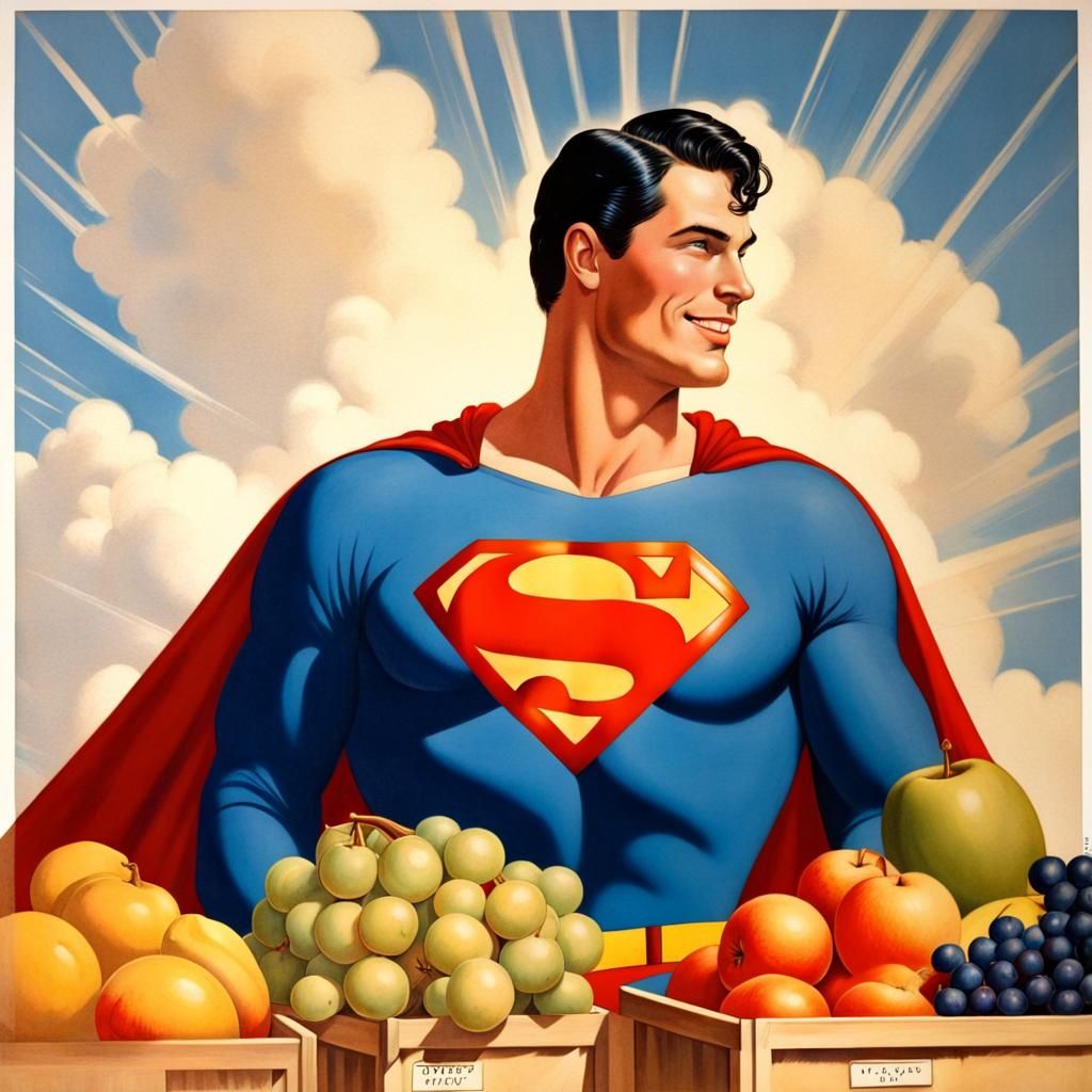 Superman digs some superfruit!