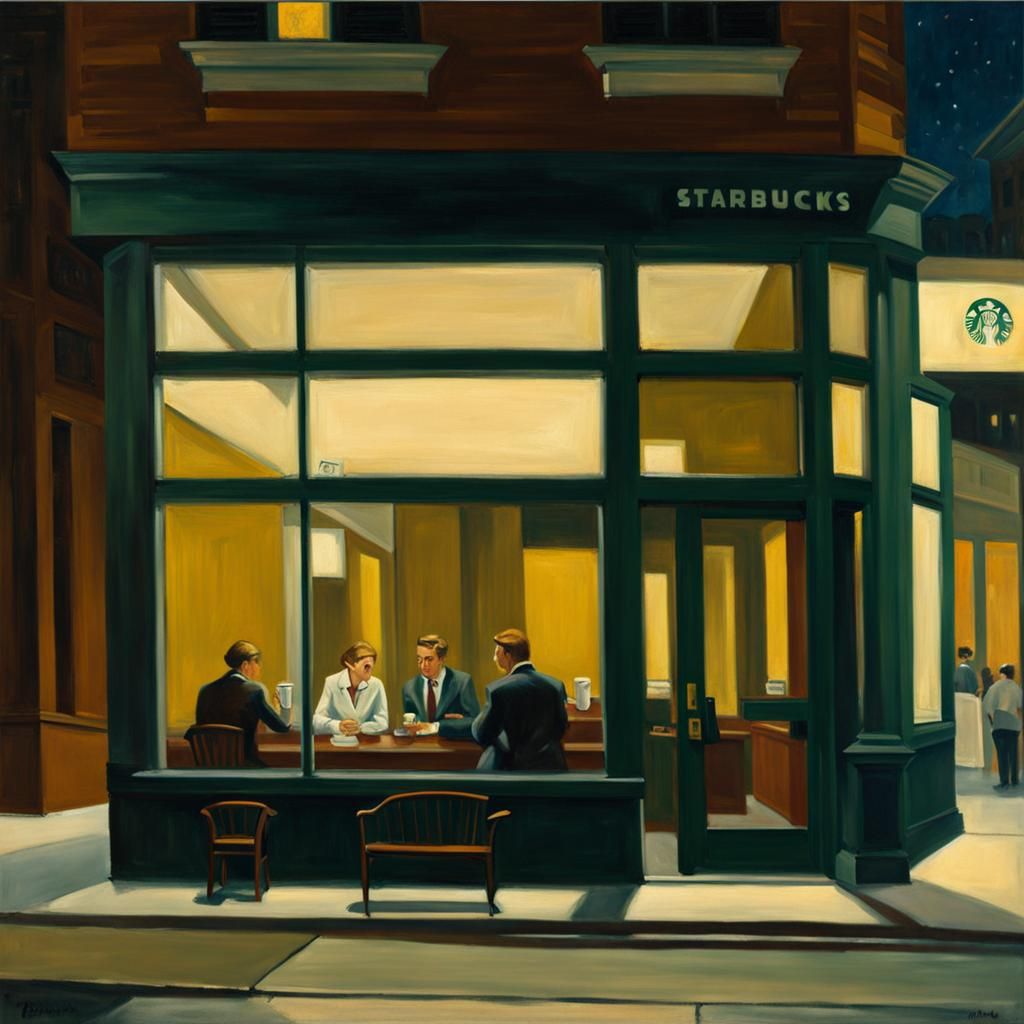 Starbucks at midnight