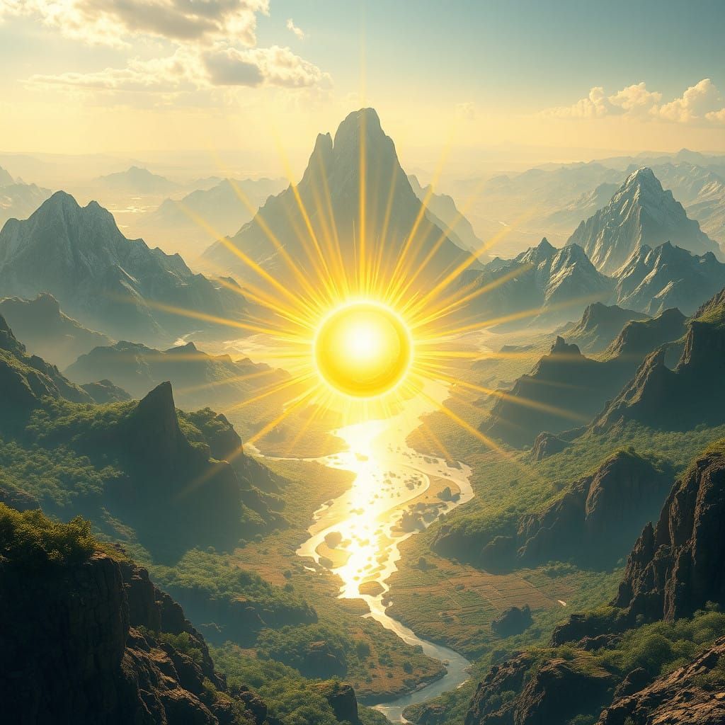 Sunlit World Reborn in Vibrant Splendor