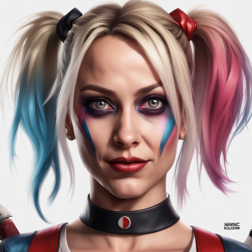 Harley Quinn Real Life Portrait: Artstation Concept Art