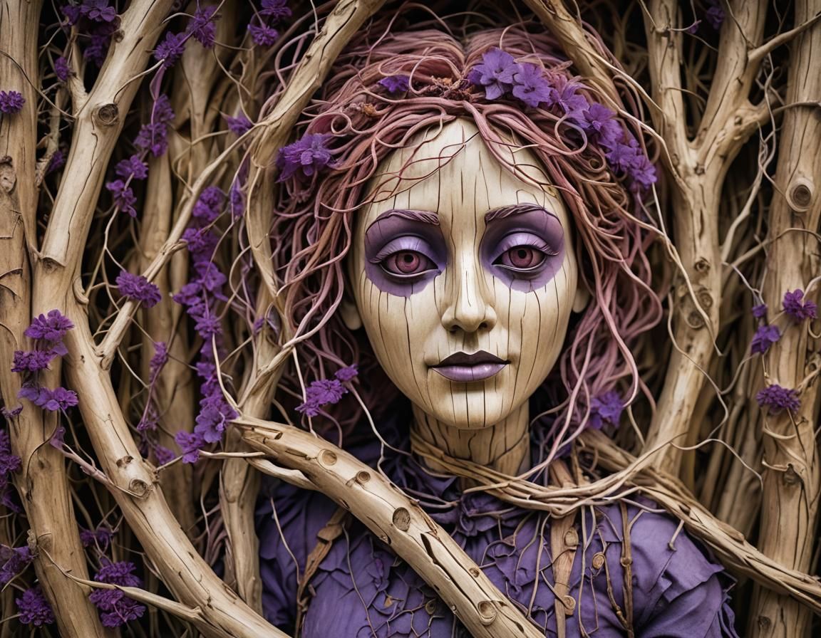 Intricate Heartwood Marionette Carved in Time-Lapse