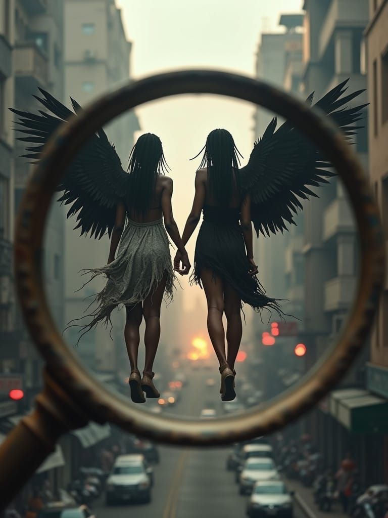 Angels of Chaos in Dystopian Ruins