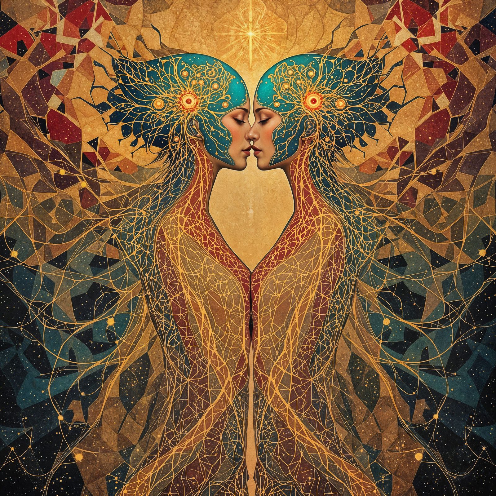 Conjoined Twins in Luminous Vascular Harmony