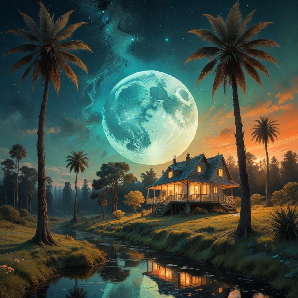 HALF-TONE-(HUES)-HOUSE
LANDSCAPE