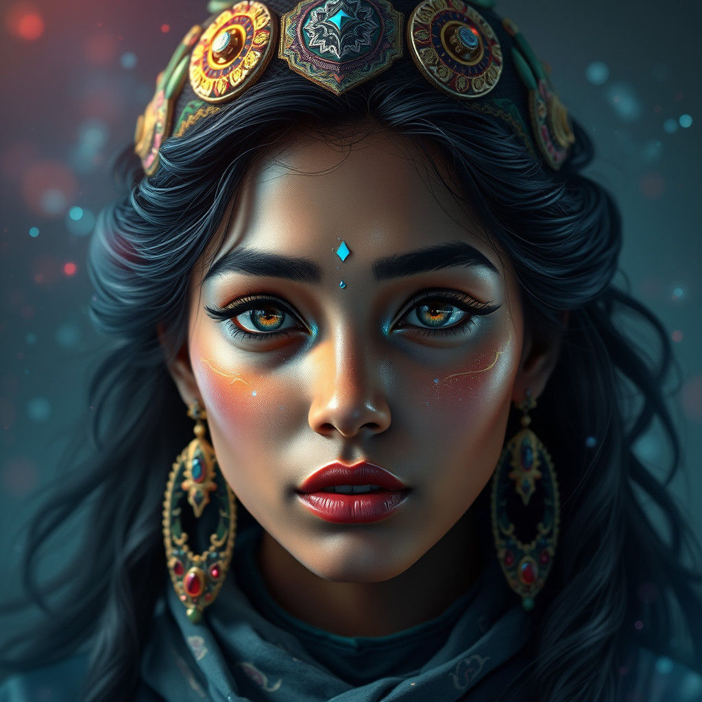 Exquisite Portrait of Anukriti in Digital Art Style