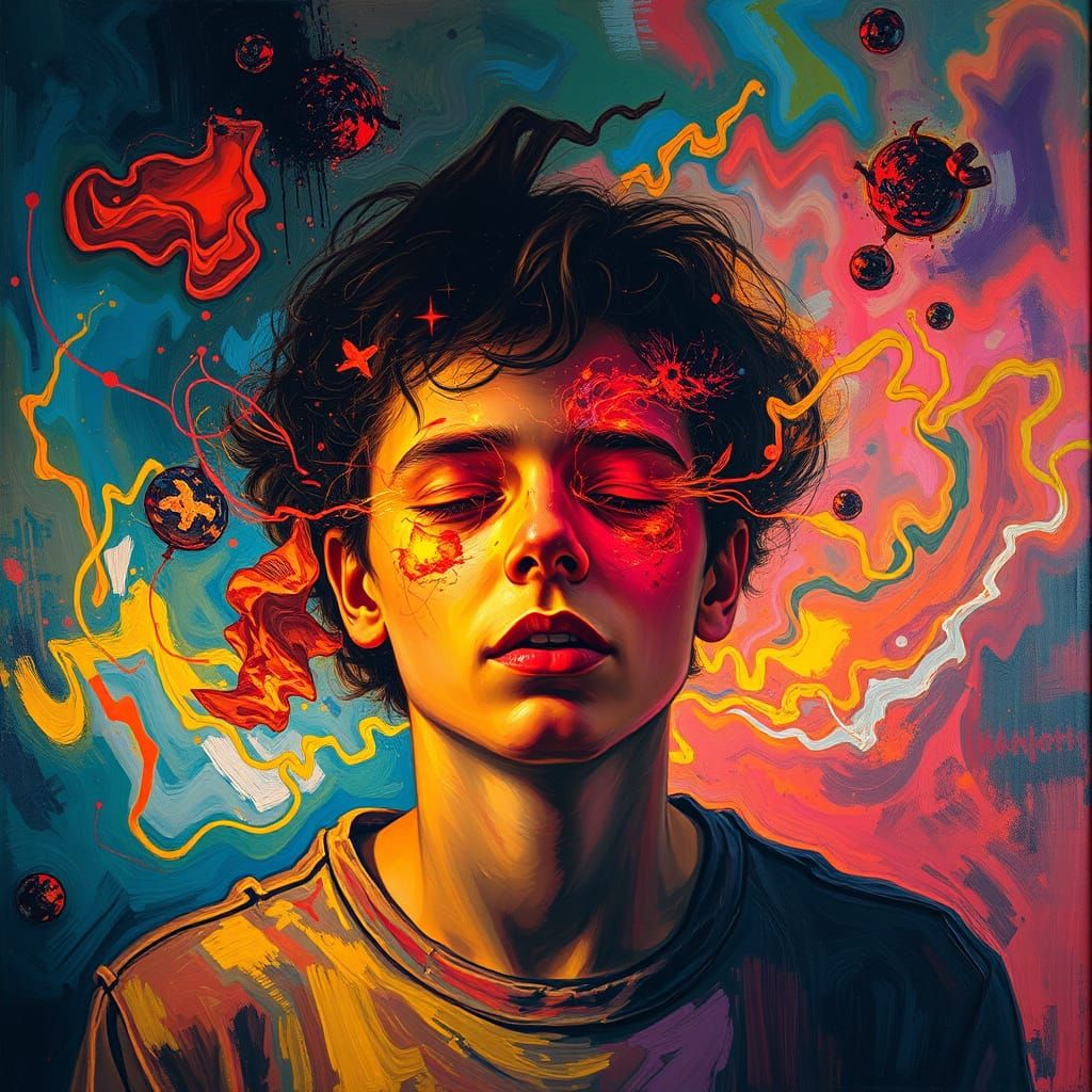Epilepsy in Vibrant, Surreal Brushstrokes