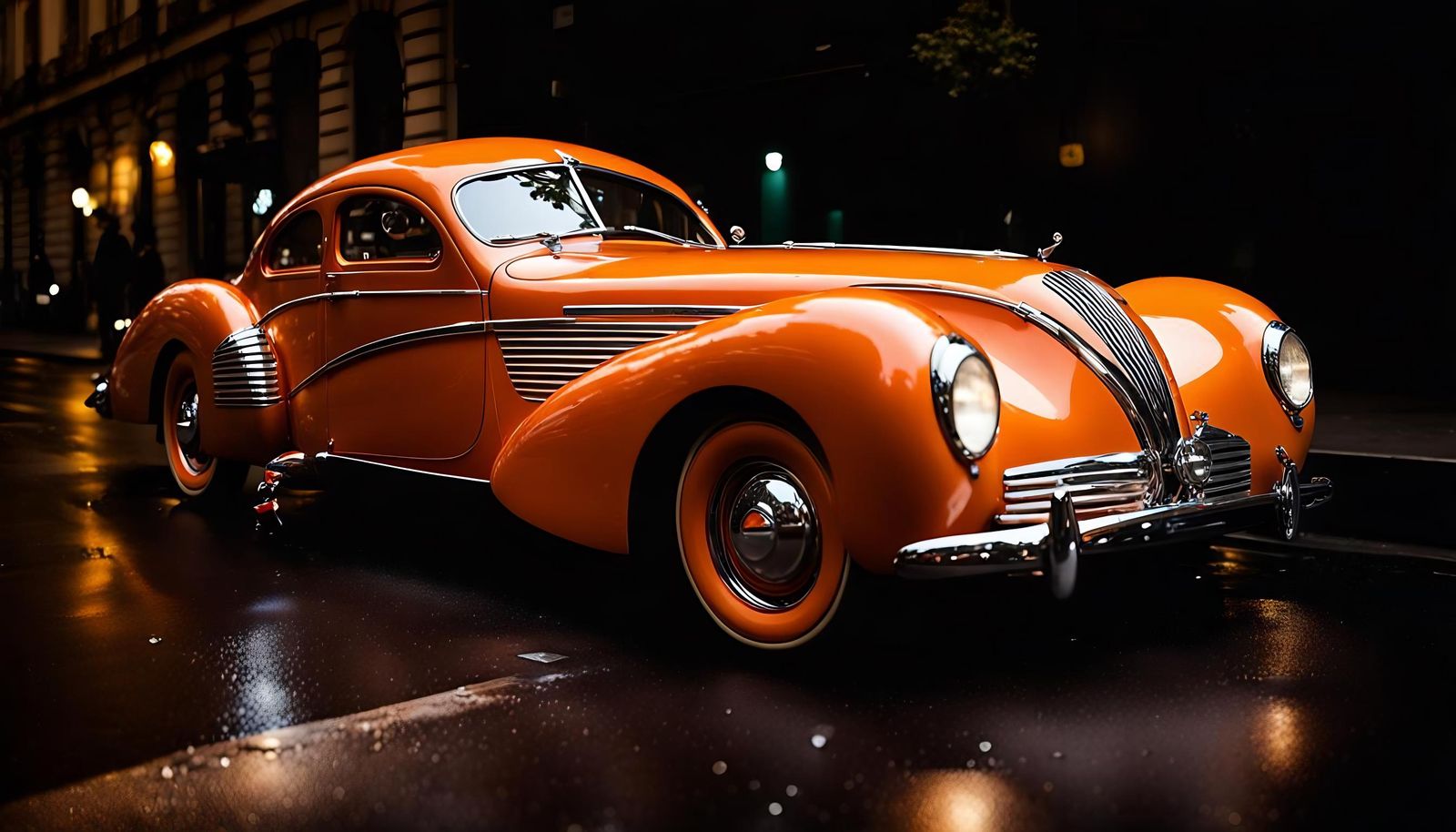 1939 Luxury French Car in Art Deco Style