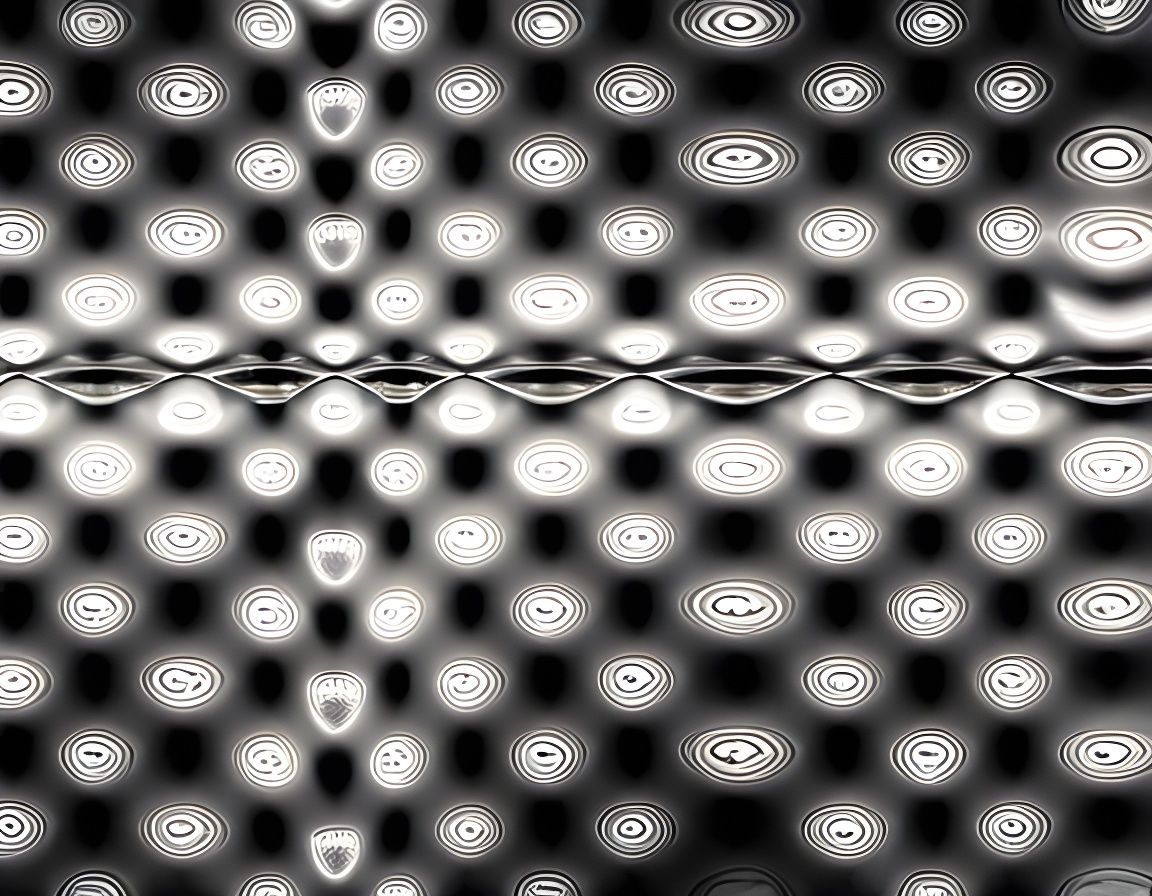 Symmetrical Fibonacci Mandelbrot Pattern in Double Exposure