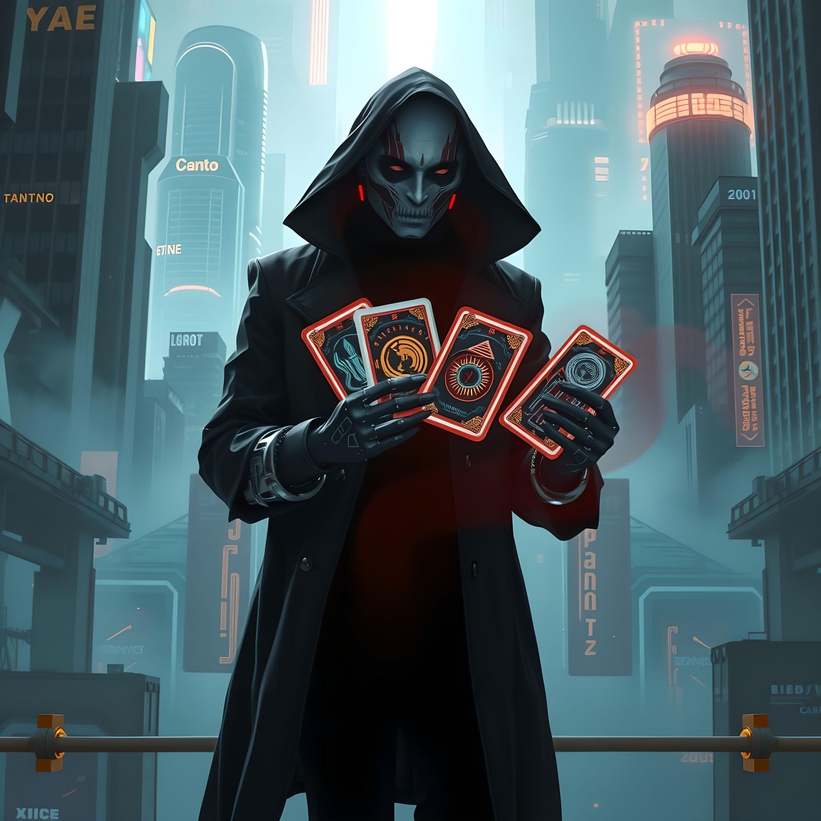 Cyberpunk 2099: Fantasy Tarot Card Set