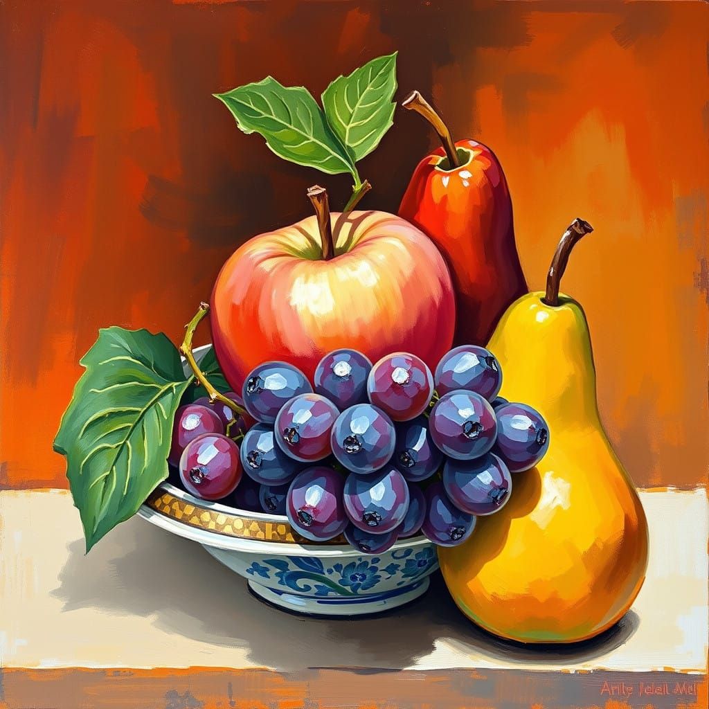Vibrant Still Life in Impressionist Brushstrokes