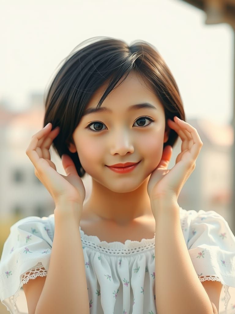 Delicate Asian Beauty in Soft Focus