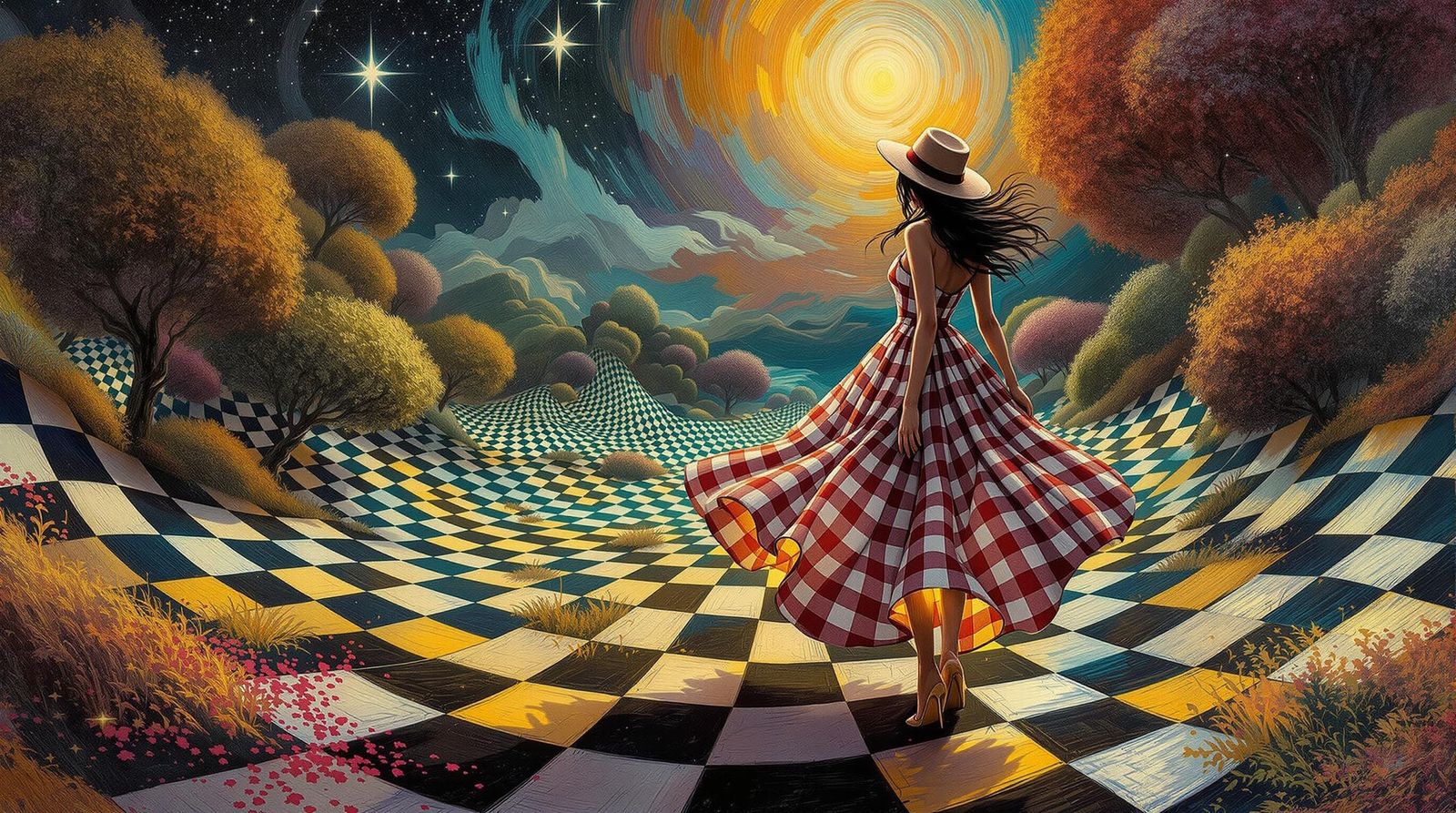 Gingham Dreamscape