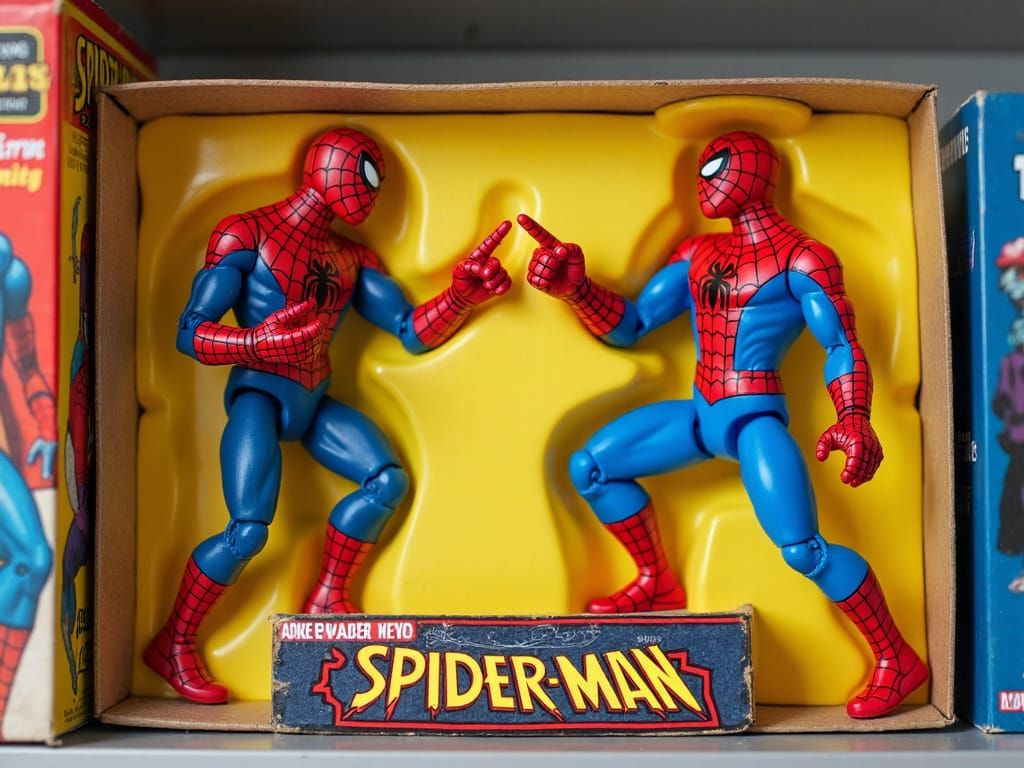 Spider-Man pointing meme collectible