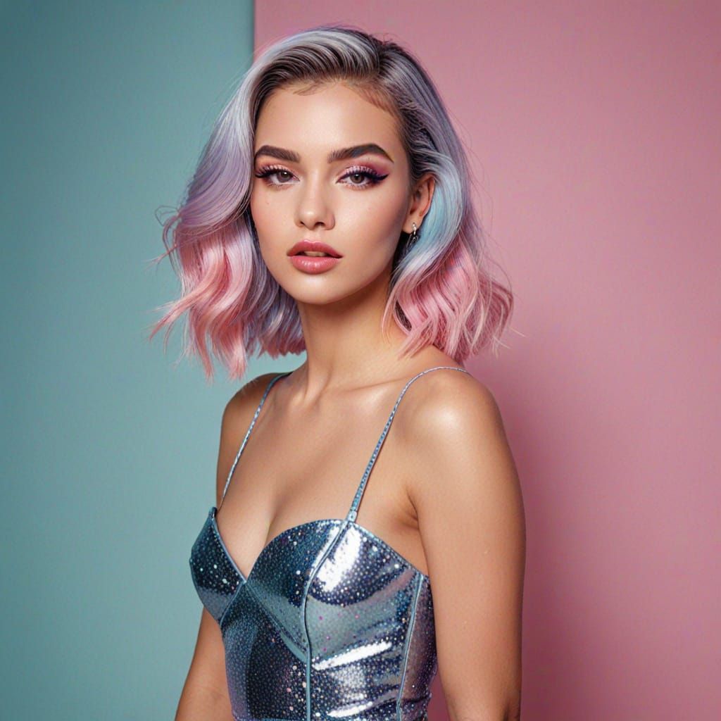 Glamorous Fashion Portrait in 8K Resolution