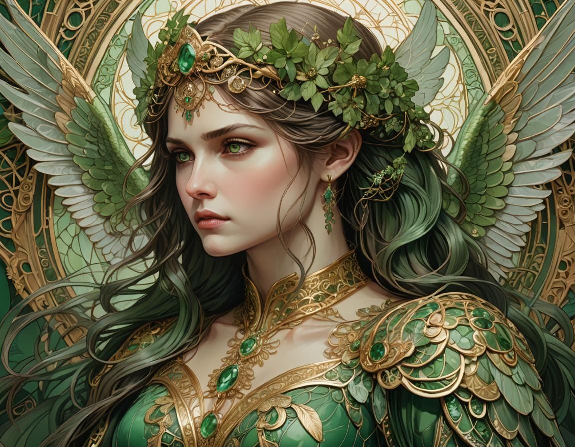 Alphonse Mucha style