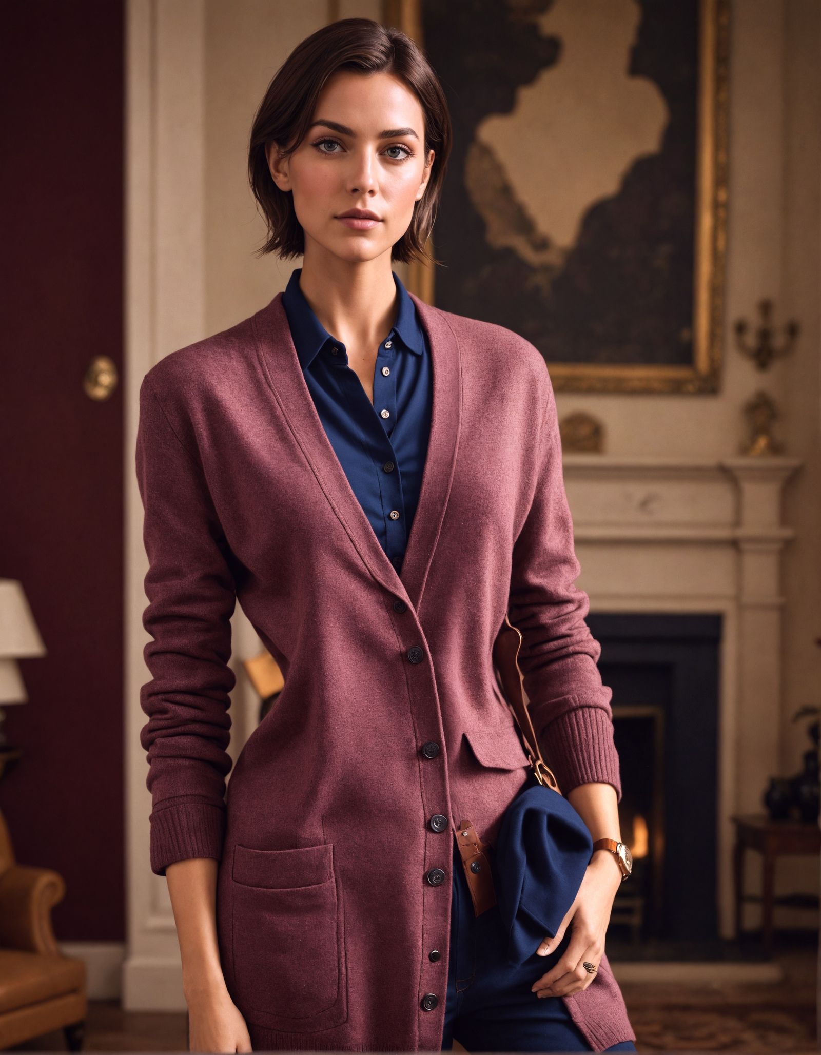 Elegant Sloane Ranger in Lavish Garden