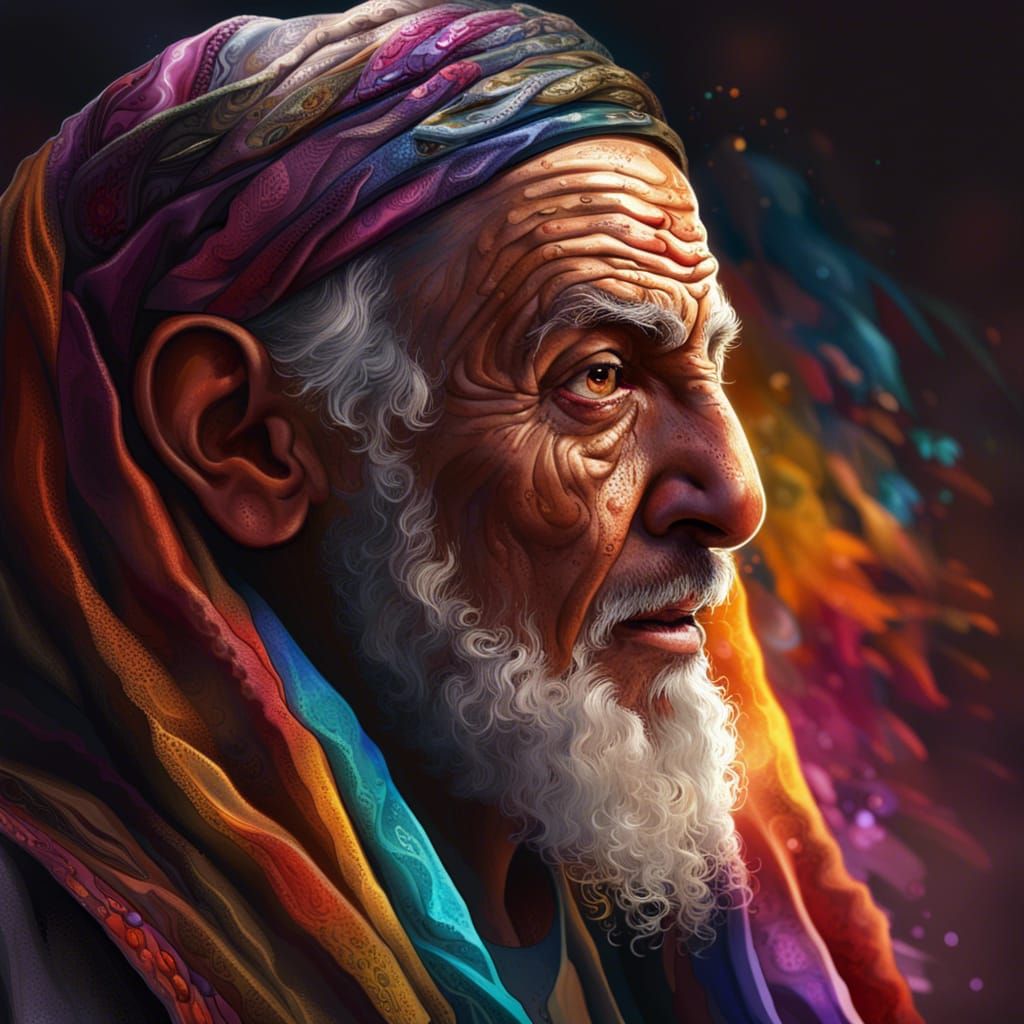 Old, wise Arabic man