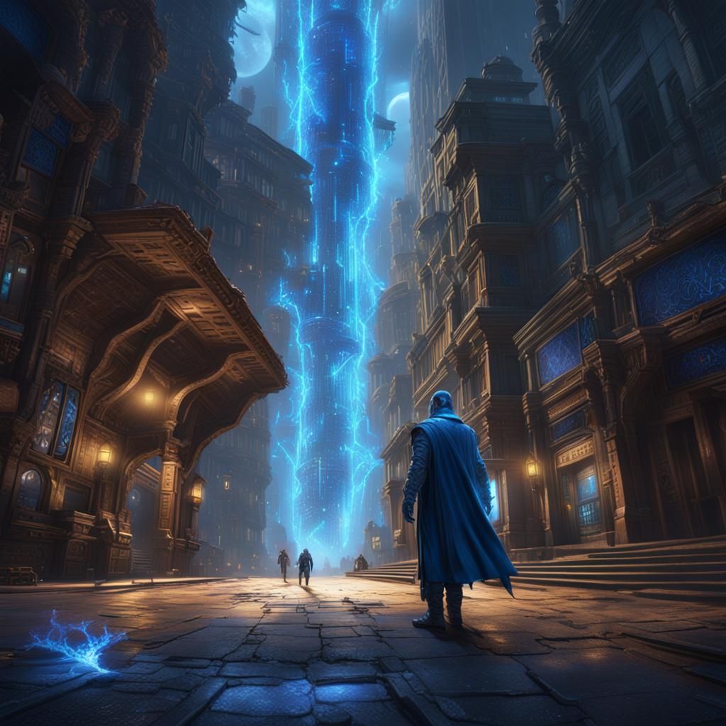 Arcturian Starseeds Teleport Man in Dark Fantasy Art