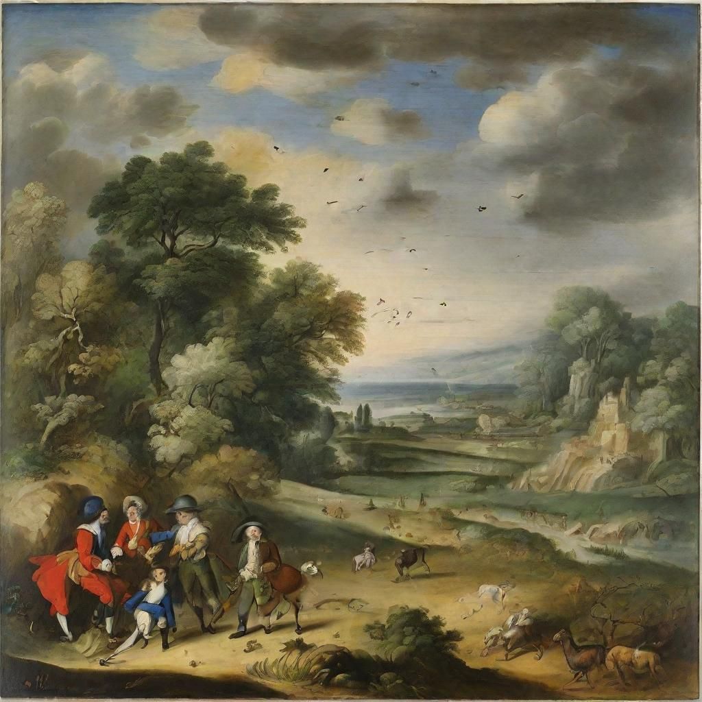 Surreal Seascape Inspired by Miro and Gainsborough