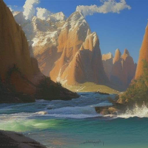 Gorgeous Subject in Oil Painting Style