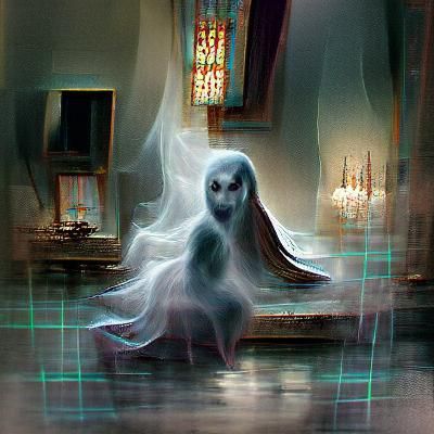 Sinister Haunting Ghost Artwork