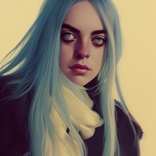 Billie Eilish and Lindsay Lohan Portrait