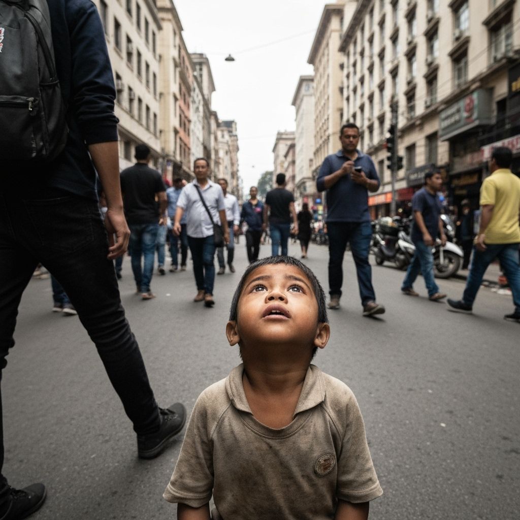Gritty Realism: Beggar Child with Dog