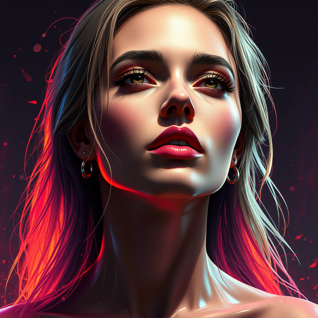Hyperdetailed Portrait of a Beautiful Woman