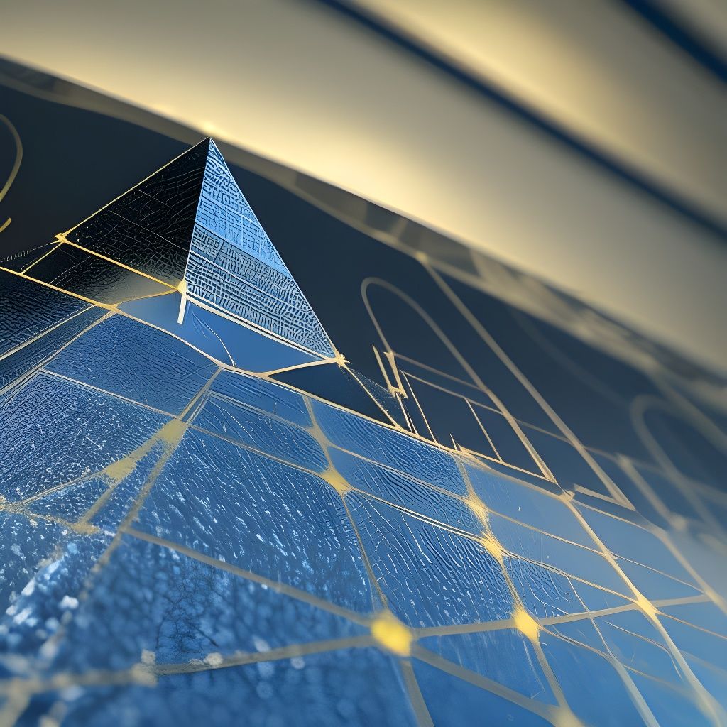blue pyramid blueprint detail