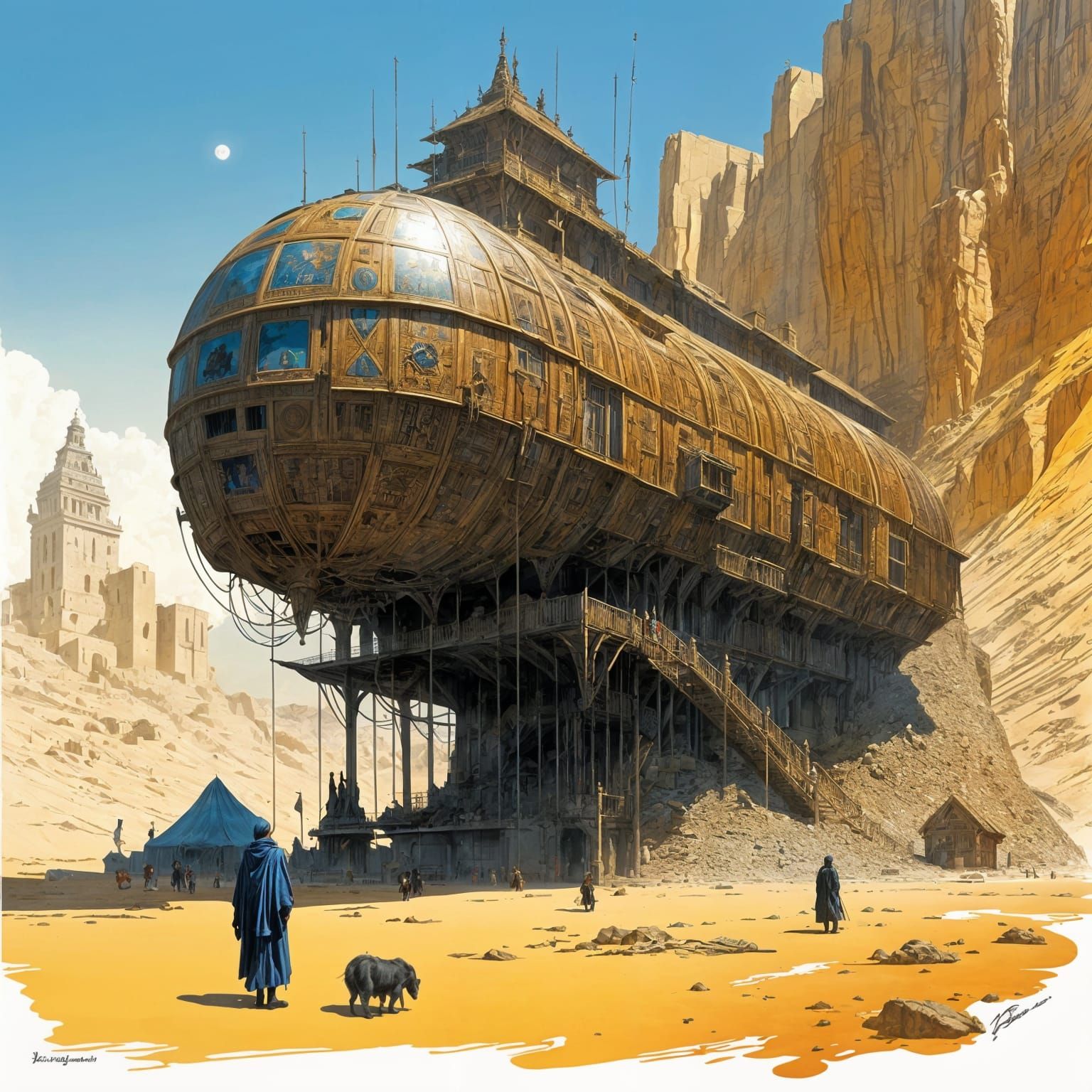 Ethereal Darkness in a Vibrant Cyberpunk Aesthetic