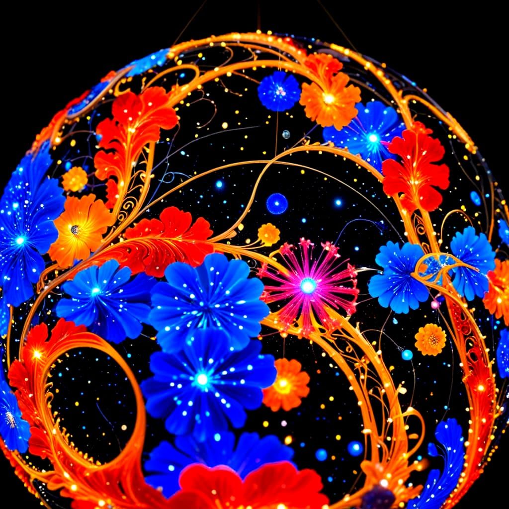 Ethereal Celestial Dreamscape with Vibrant Swirling Skies