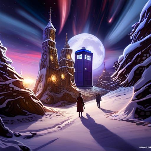 Steampunk Winter Wonderland: TARDIS Under Attack