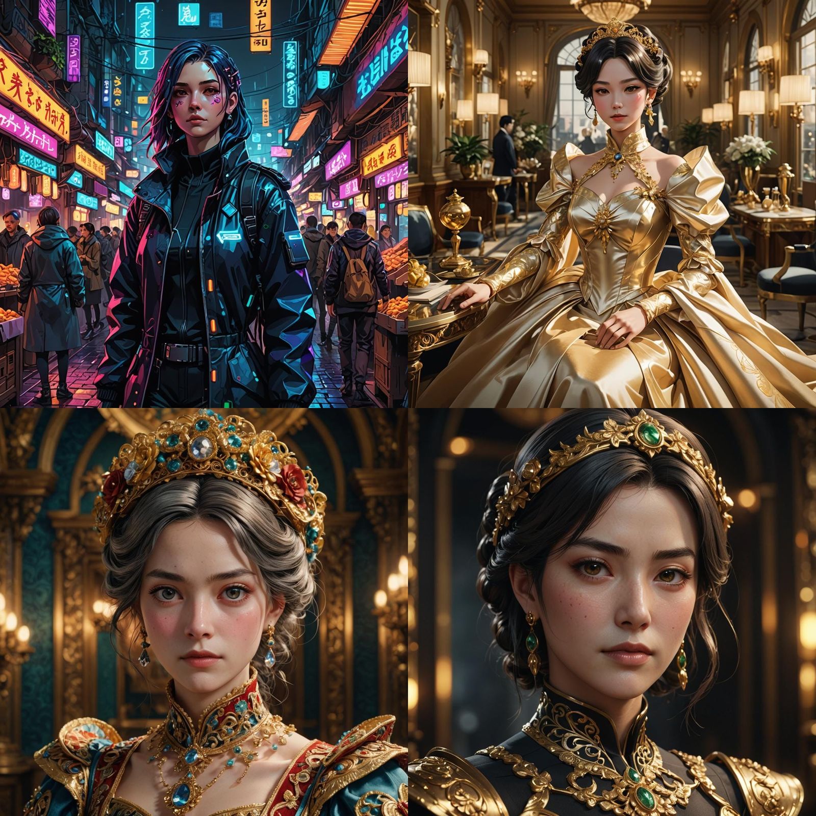 Mony Dalmès as Signora Trotti in 3D Anime Art