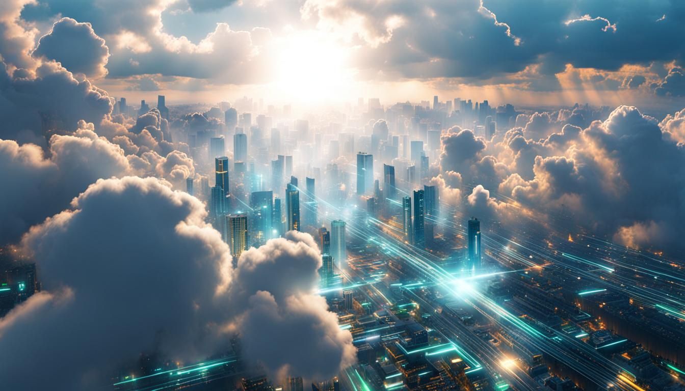 Sun Rays and Digital Circuits Glitch Art